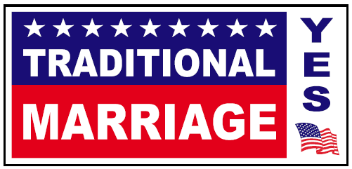 Traditional Marriage bumper 
sticker